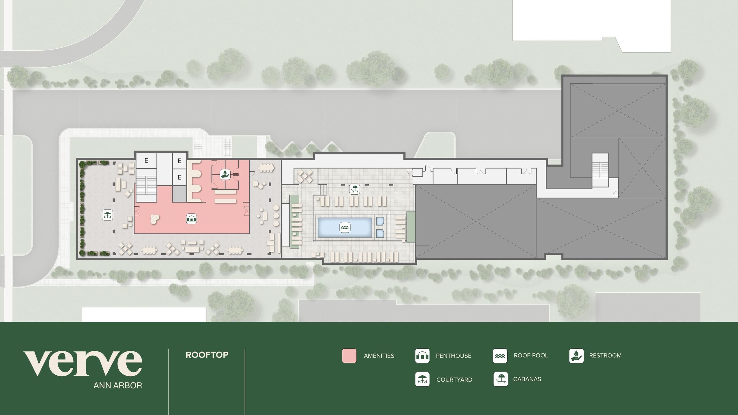 Mapa del sitio de Verve Ann Arbor Azotea