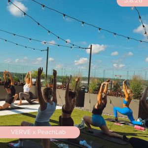 Swing into summer, the VERVE way ☀️

Rooftop Pilates this Friday — two chances to reset + move
11AM & 2PM 🧘

Spots are limited — RSVP in the VERVE App 💌
